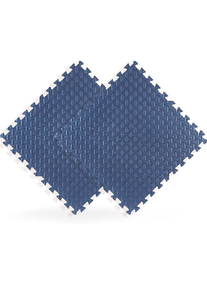 EVA Foam Mats  2 Pcs 60cmx60cmx2.5cm Foam Baby Play Mat Soft Gym Home Exercise Kids Play Baby Crawling Workout Mat Garage Floor Tiles Indoor Outdoor Fitness(Navy)