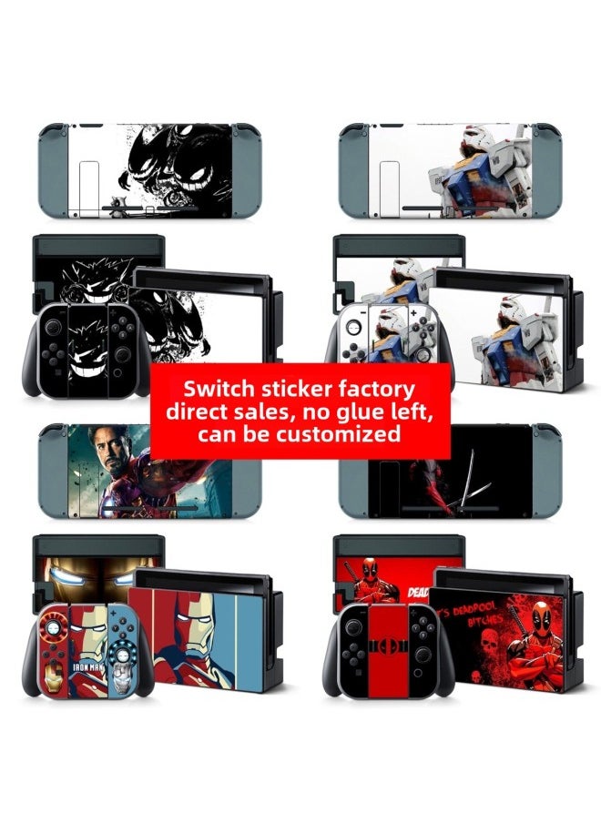 Suitable For Nintendo Switch Sticker Suitable For NS Film NS Switch Gundam Iron Man Film-Color:TN-switch-0336