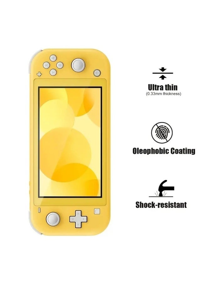 Tempered 9H Curved Screen Protector Anti-Fingerprint Tempered Film For Nintendo Switch Lite-Colour:Switch Lite Tempered Glass Film 2 Pieces