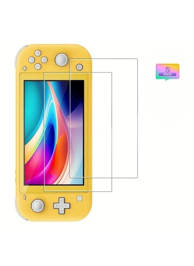 Tempered 9H Curved Screen Protector Anti-Fingerprint Tempered Film For Nintendo Switch Lite-Colour:Switch Lite Tempered Glass Film 2 Pieces
