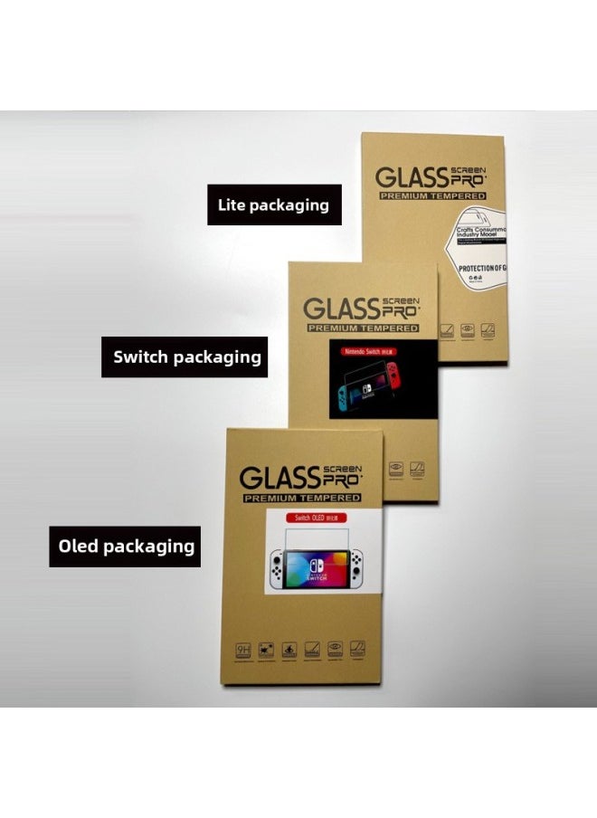 Switch Battery Life NS Tempered Film Film Nintendo Switch Lite Oled Protective Film-Color:Switch Lite Curved Edge 2 Pieces [kraft Paper Hard Box Packaging Including 2 Sets Of Accessories]