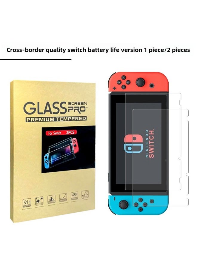 Switch Battery Life NS Tempered Film Film Nintendo Switch Lite Oled Protective Film-Color:Switch Lite Curved Edge 2 Pieces [kraft Paper Hard Box Packaging Including 2 Sets Of Accessories]
