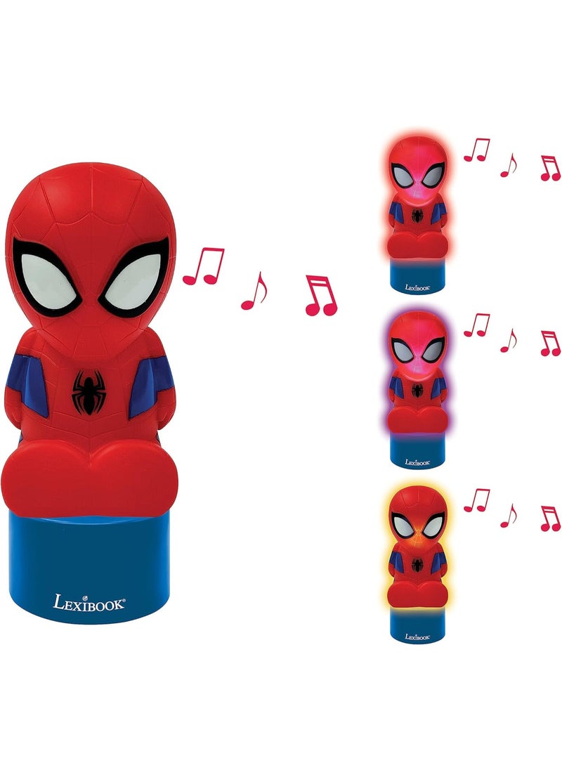 piderman Nightlight and Speaker for Children's Room, Colour Change, Soft Light, Battery Operated