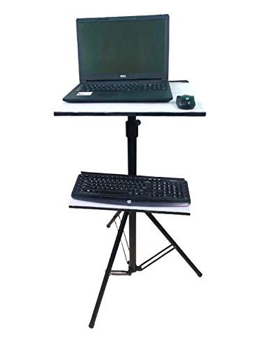 Sii 5 Feet DJ Laptop Projector Stand Adjustable Laptop Stand Computer DJ Equipment Studio Stand Mount Holder Height Adjustable Laptop Projector Stand Good for Stage or Studio