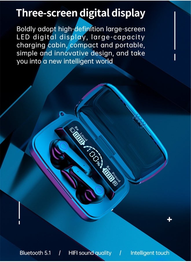 TWS  wireless bluetooth headset touch sports in-ear headset waterproof noise reduction binaural bluetooth 5.1 headset wireless earbuds true wireless compatible apple Suitable for Android and other sys