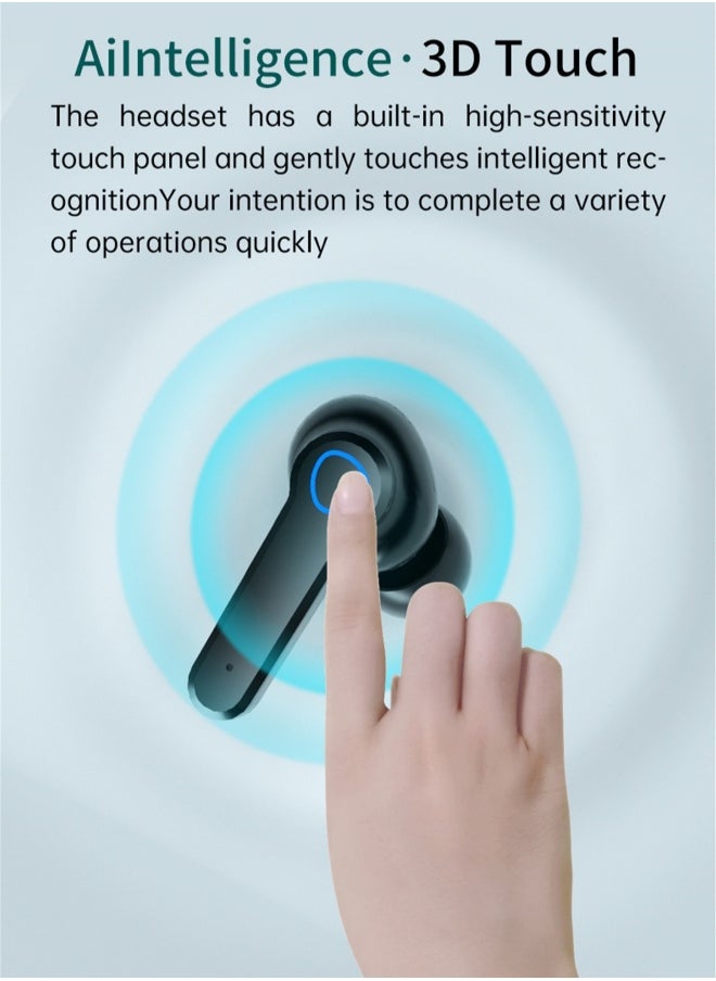 TWS  wireless bluetooth headset touch sports in-ear headset waterproof noise reduction binaural bluetooth 5.1 headset wireless earbuds true wireless compatible apple Suitable for Android and other sys