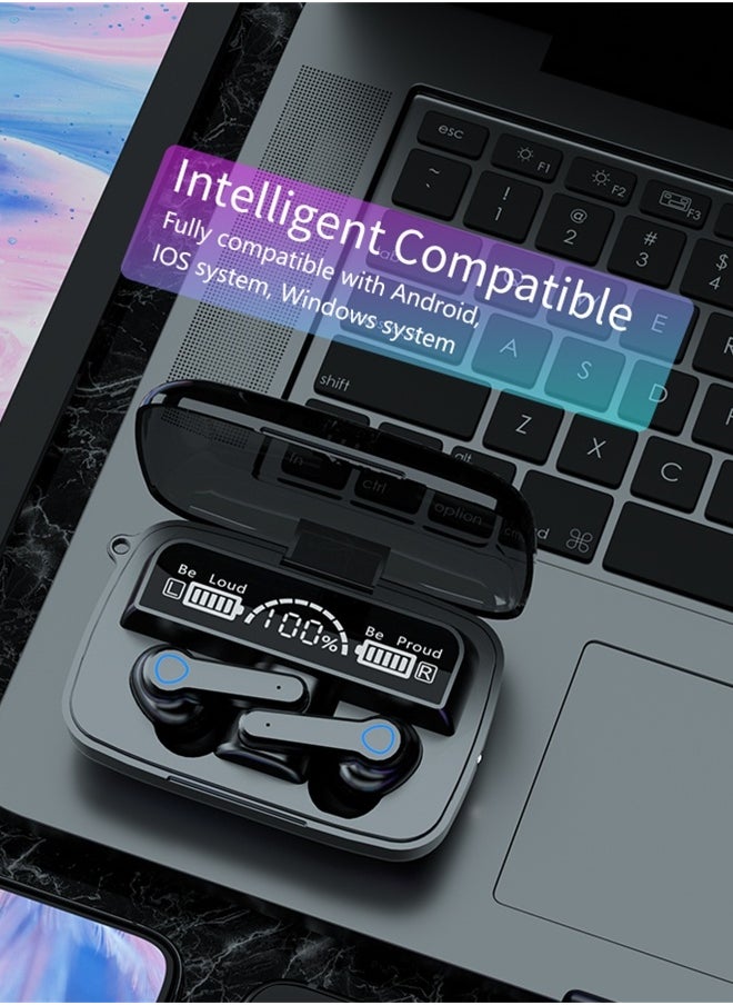 TWS  wireless bluetooth headset touch sports in-ear headset waterproof noise reduction binaural bluetooth 5.1 headset wireless earbuds true wireless compatible apple Suitable for Android and other sys