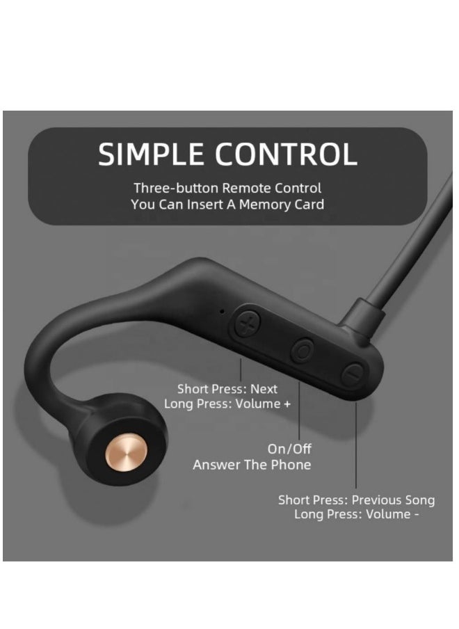 K69 new bone conduction Bluetooth headset 5.0 waterproof ear-mounted headset wireless sports headset