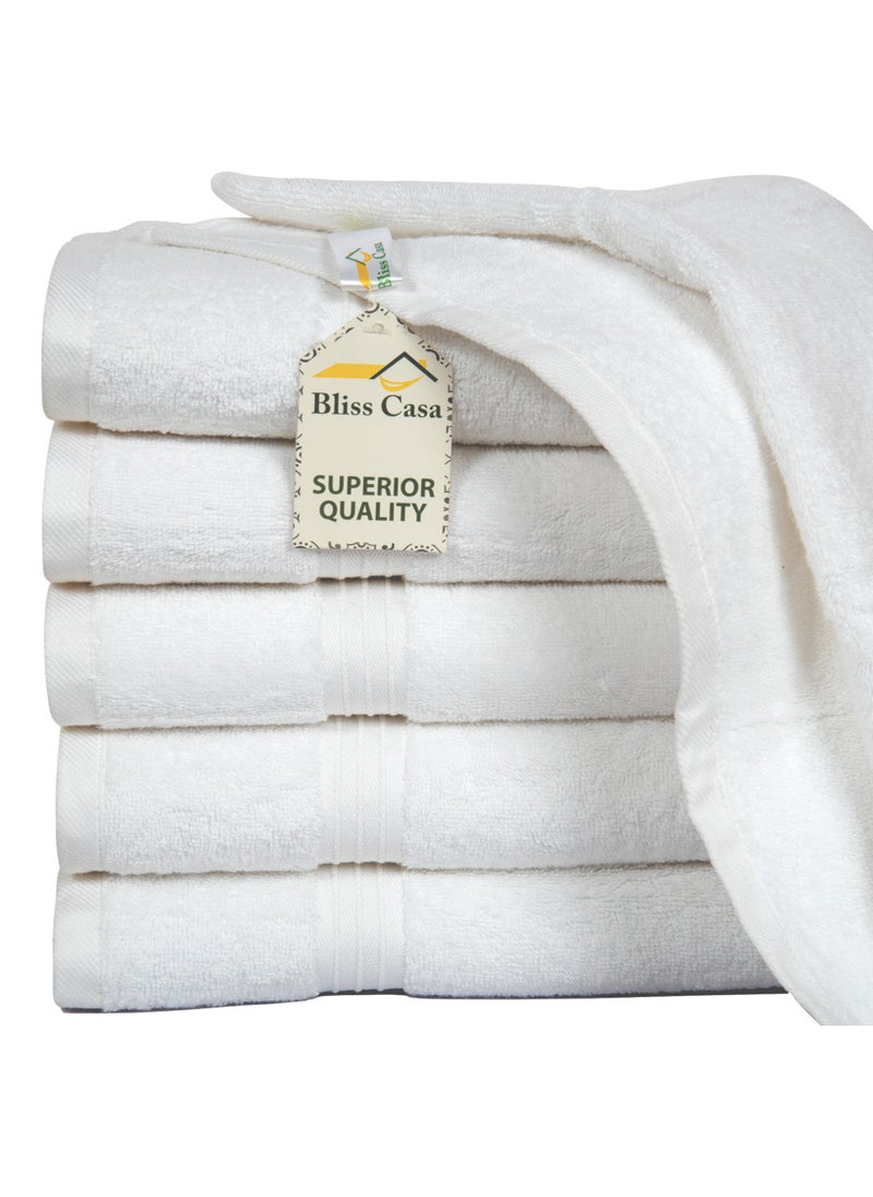 Bliss Casa - Large Hand Towels (6 Pack, 50 x 100 cm) - 100% Combed Cotton - Premium Quality, Ultra Soft and Highly Absorbent, Hotel & Spa Quality Hand Towels