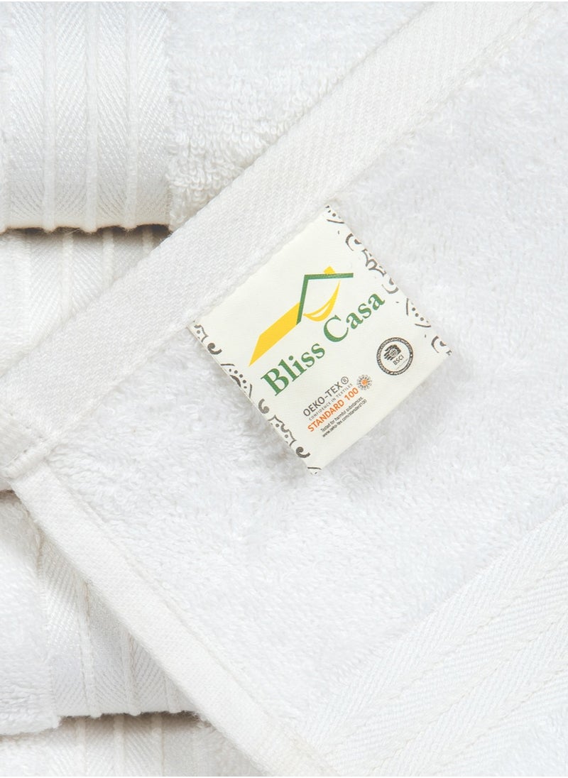 Bliss Casa - Large Hand Towels (6 Pack, 50 x 100 cm) - 100% Combed Cotton - Premium Quality, Ultra Soft and Highly Absorbent, Hotel & Spa Quality Hand Towels