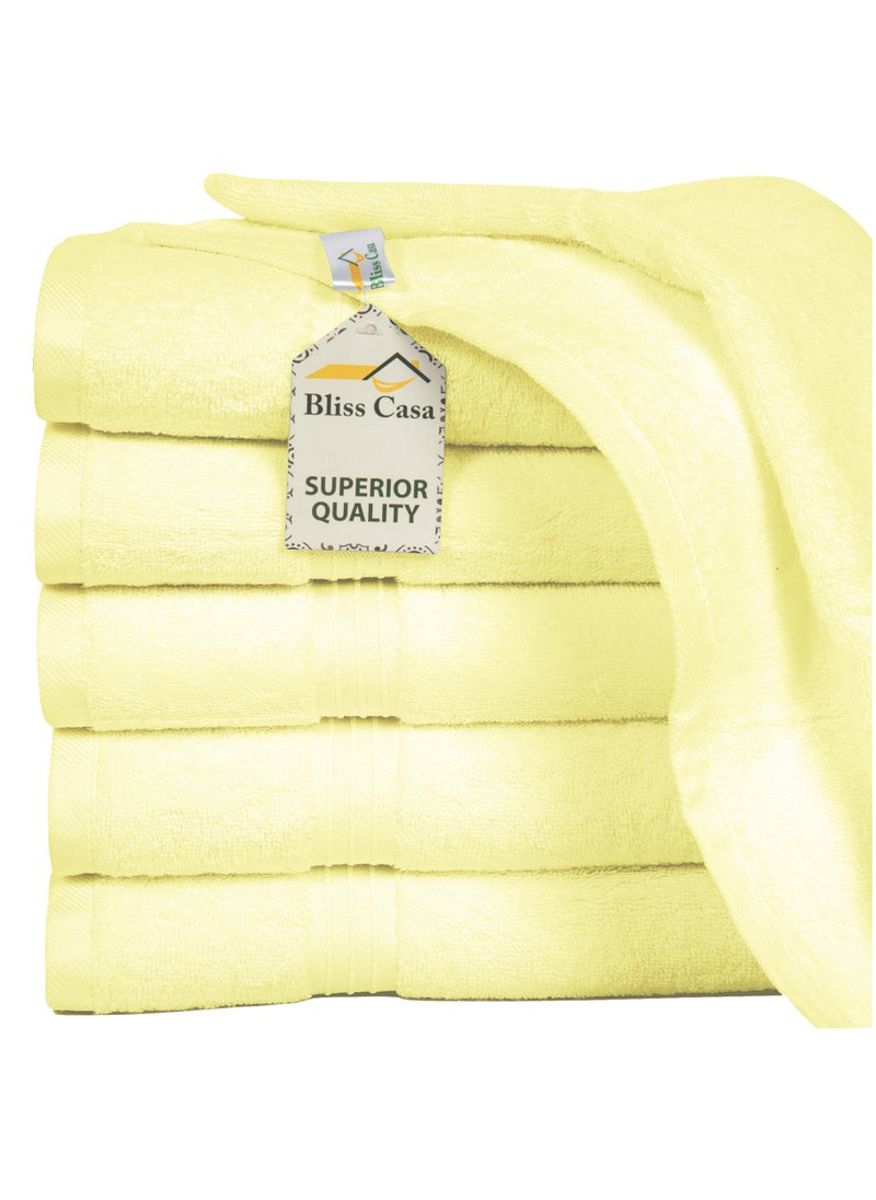 Bliss Casa - Large Hand Towels (6 Pack, 50 x 100 cm) - 100% Combed Cotton - Premium Quality, Ultra Soft and Highly Absorbent, Hotel & Spa Quality Hand Towels