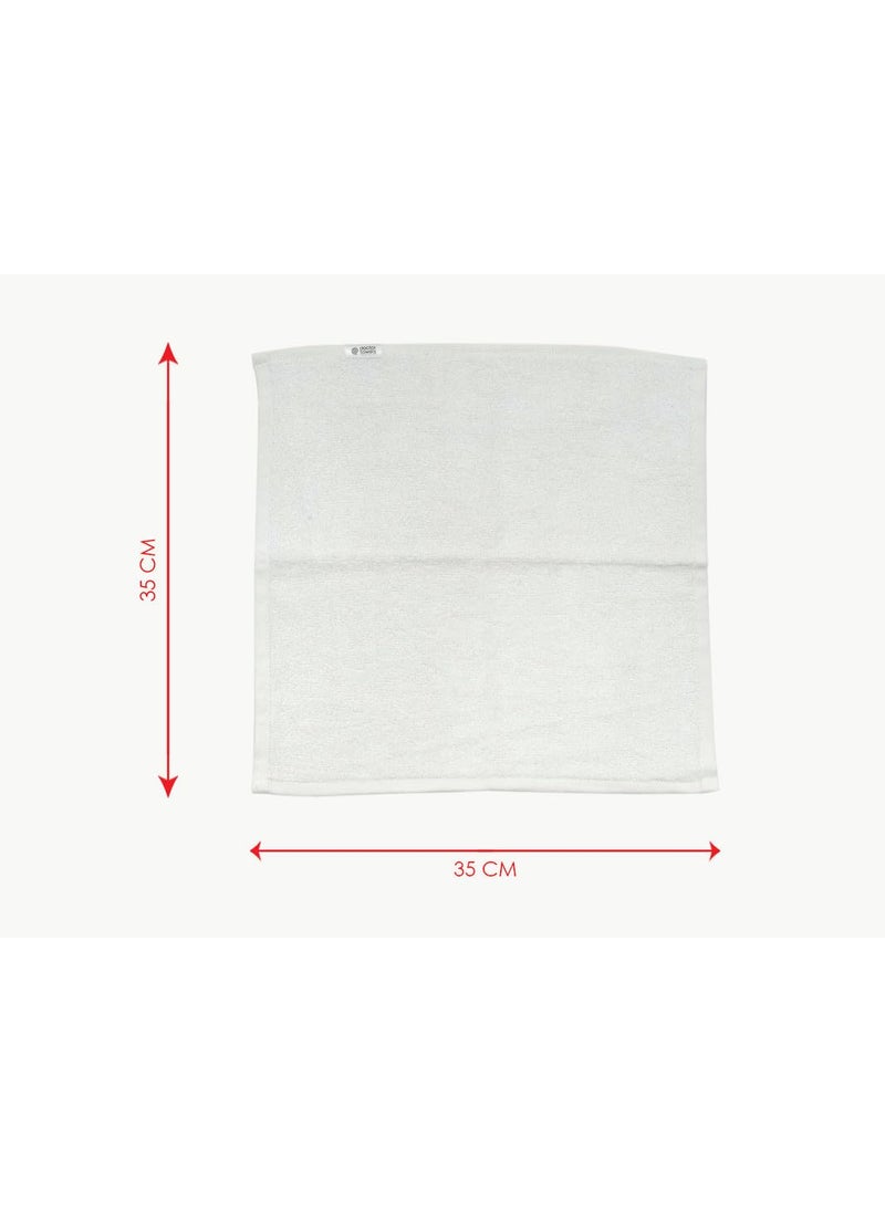 Doctor Towels Bamboo Terry Face Towels Pack of 6 White
