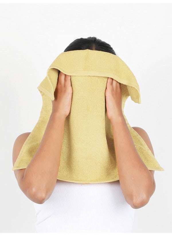 Doctor Towels Bamboo Terry Face Towels Pack of 6 Macaroon Yellow