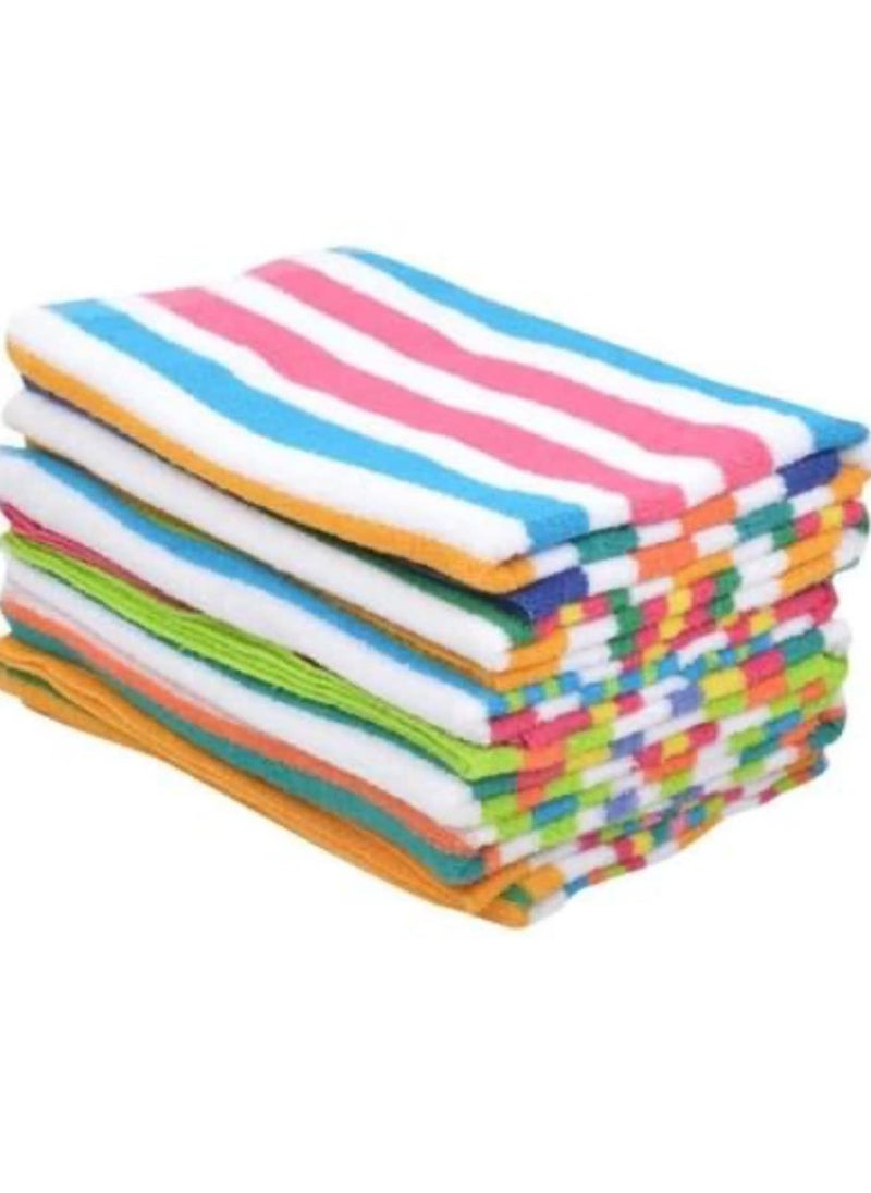YETLI Cotton Terry Hand Towels Size 14 x 21 inches Pack of 12 Pcs MB1513 Multicolour