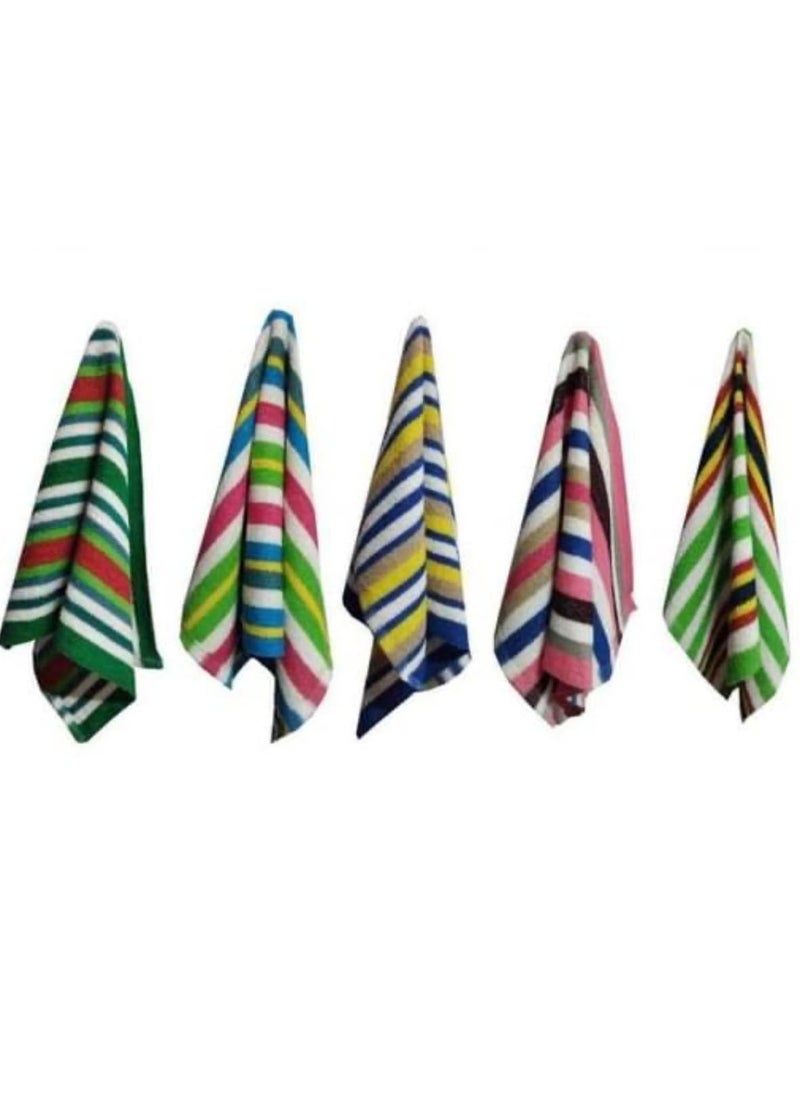 YETLI Cotton Terry Hand Towels Size 14 x 21 inches Pack of 12 Pcs MB1513 Multicolour