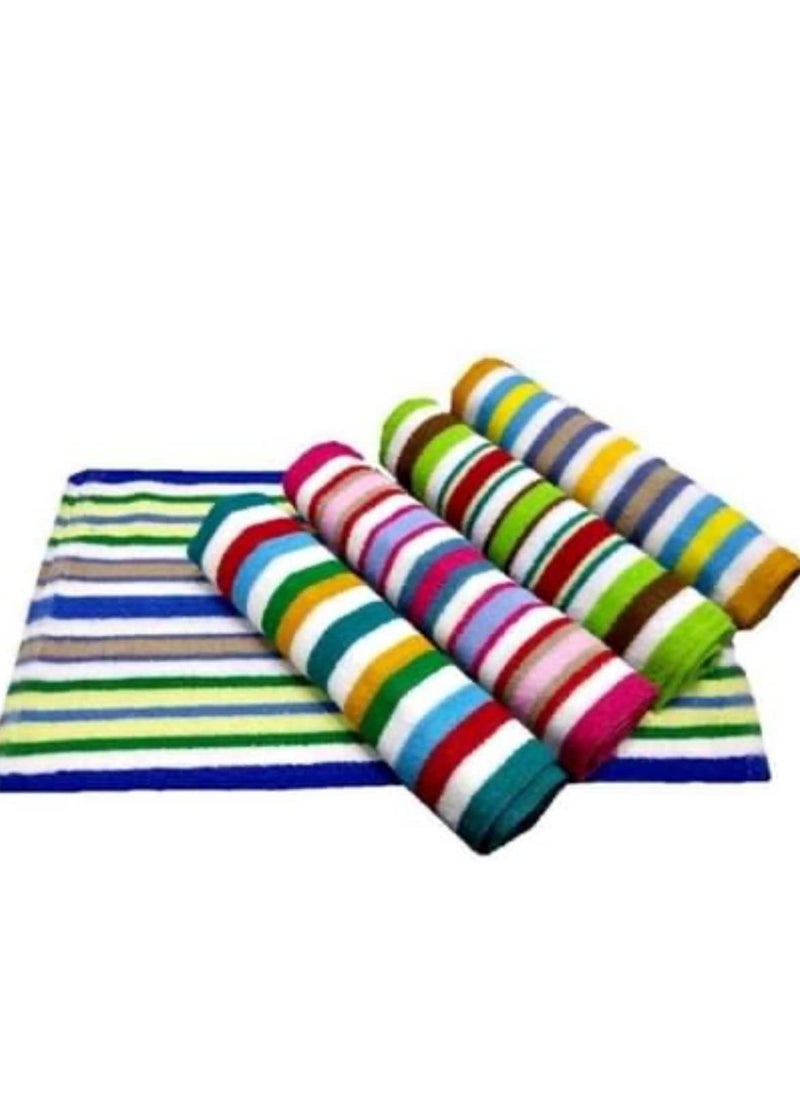 YETLI Cotton Terry Hand Towels Size 14 x 21 inches Pack of 12 Pcs MB1511 Multicolour