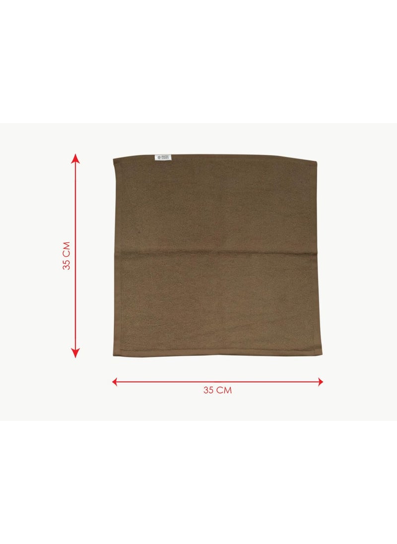 Doctor Towels Bamboo Terry Face Towels Pack of 6 Sierra Taupe