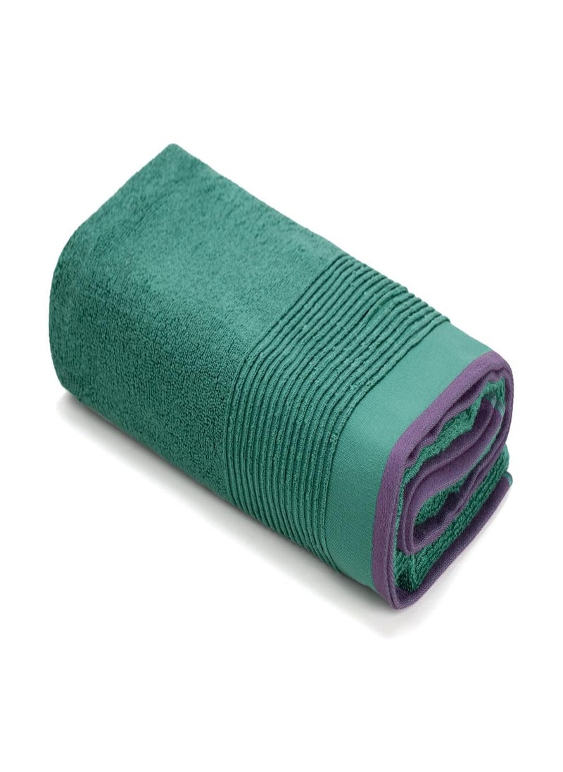 Himeya Large 100 Cotton Terry Melange Bath Towel 75 x 150 cm Lightweight QuickDrying Ideal for Everyday Use Pack of 1 for Ultimate Comfort and Convenience Hunter GreenUltra Violet