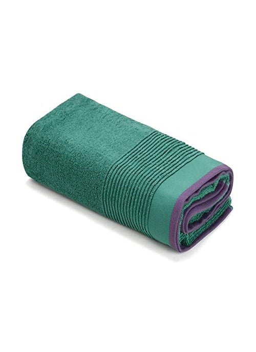 Himeya Large 100 Cotton Terry Melange Bath Towel 75 x 150 cm Lightweight QuickDrying Ideal for Everyday Use Pack of 1 for Ultimate Comfort and Convenience Hunter GreenUltra Violet