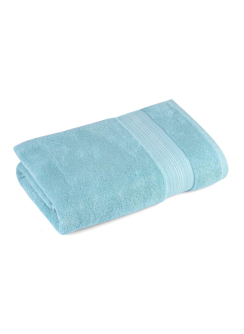 Himeya Bamboo Bath Towel Ultra Absorbent 3X Softer Than Cotton Towels 140 x 70 cm 600 GSM Pack of 2 Ice Burst and White