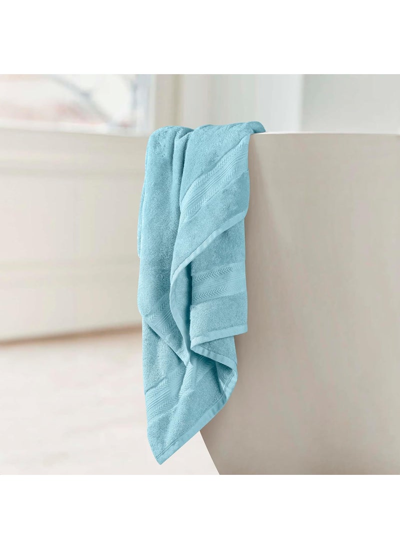 Himeya Bamboo Bath Towel Ultra Absorbent 3X Softer Than Cotton Towels 140 x 70 cm 600 GSM Pack of 2 Ice Burst and White