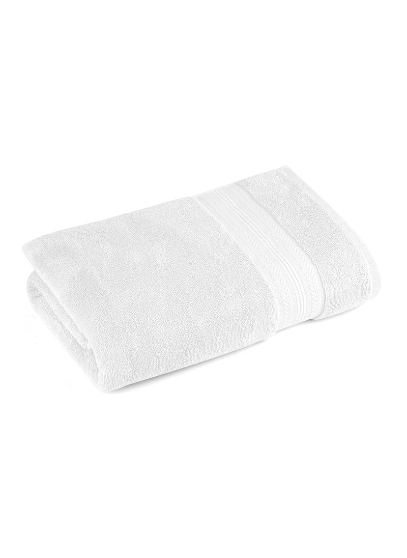 Himeya Bamboo Bath Towel Ultra Absorbent 3X Softer Than Cotton Towels 140 x 70 cm 600 GSM Pack of 2 Ice Burst and White