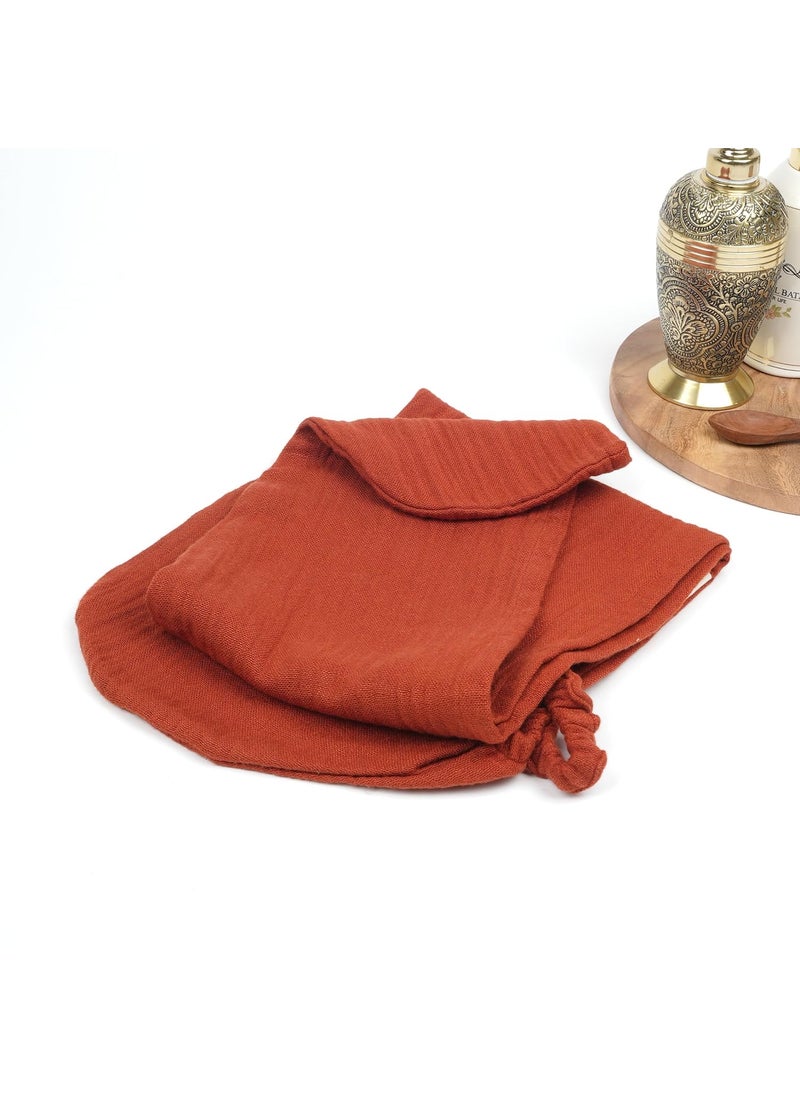Doctor Towels Banana Yarn Hair Towel Plus Size Hair Wrap for Women Towel for Long Short Hair AntiFrizz Shower Hair Towels with Button QuickDrying Hair Cap Terracotta Pack of 1