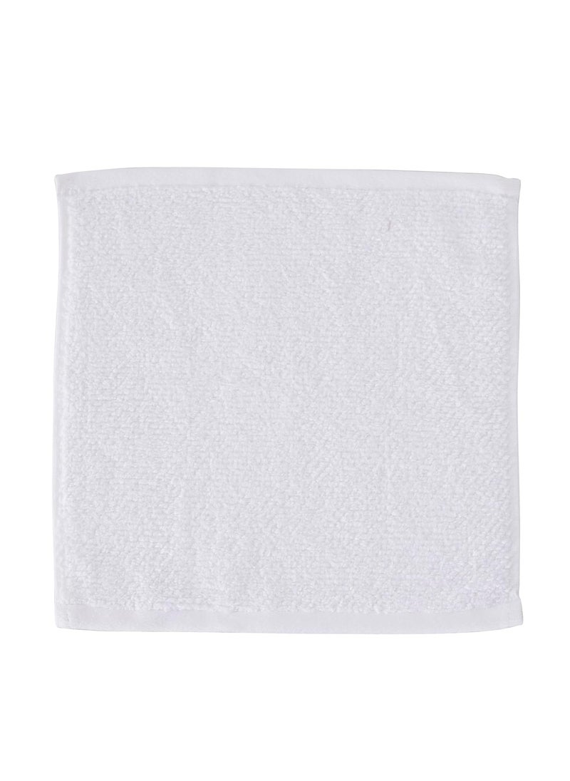 maspar 100 Cotton Windsor Face Towel Set of 4 30 x 30 cm White