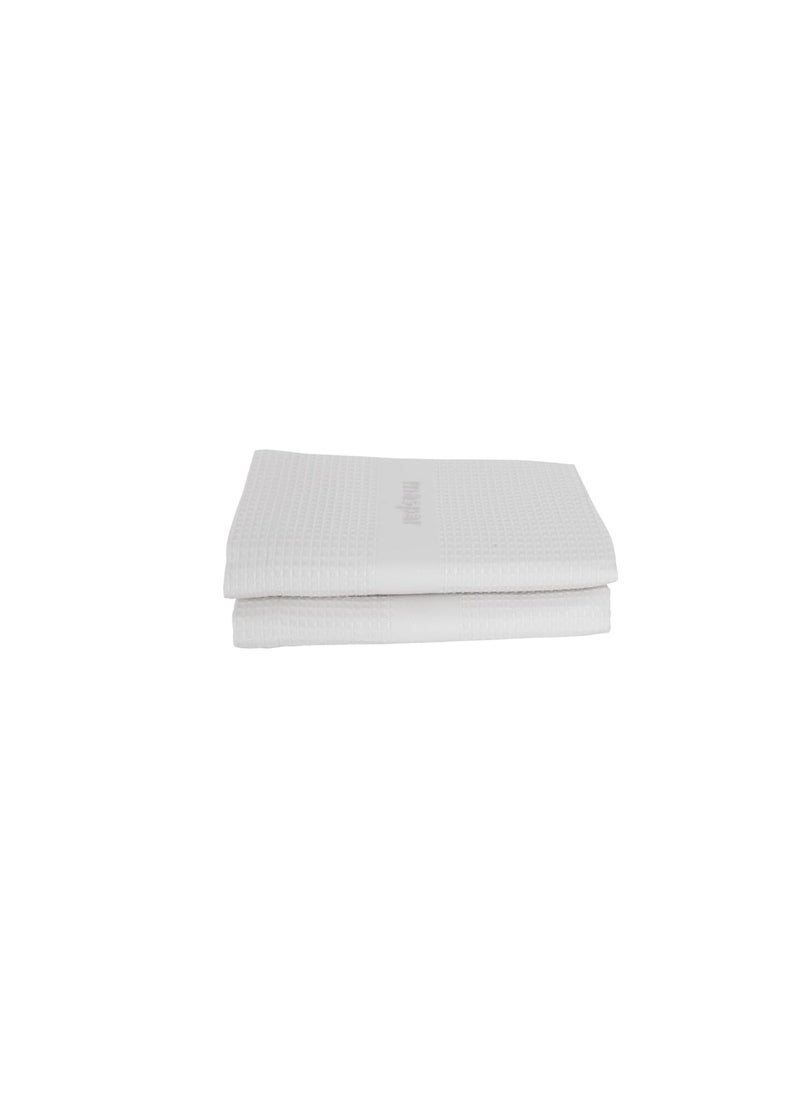 maspar 100 Cotton Catalina Hand Towel Set of 2 40 x 70 cm White