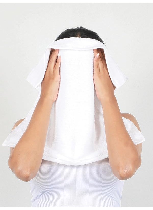Doctor Towels Bamboo Terry Face Towels Pack of 10 White