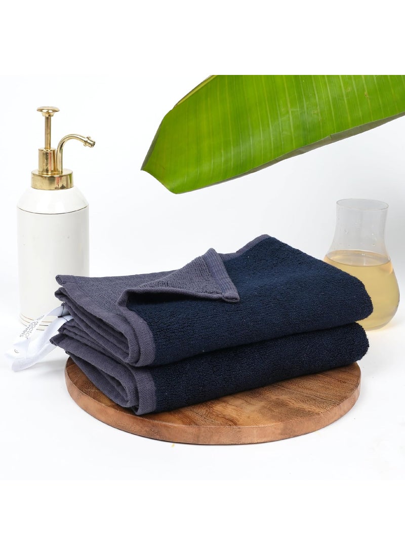 Doctor Towels Worlds First Banana Hand Towel Set of 2 Antimicrobial Towels Super Soft Ultra Absorbent Quick Dry for Gym Travel School Kitchen Blueberry