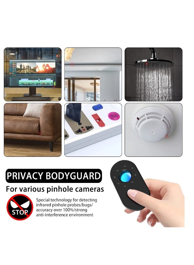Hidden Camera Detectors, Infrared Detector, Hotel Anti - Camera Anti - Peeping Tool, Camera Detector, Anti - Monitoring Inspection Detector for Hotel Bathroom, Scan Camera