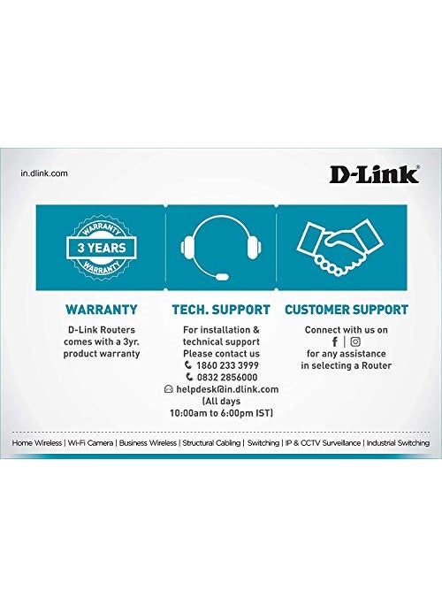 DLink 2 MP Full HD Day and Night Fixed Lens 20 Mtr IR Range Bullet Camera