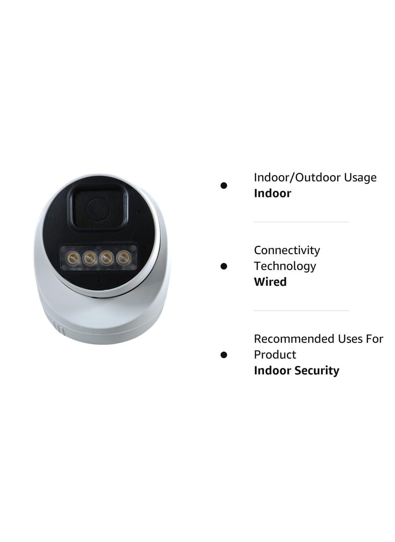 Mecclien Experience Comprehensive Indoor Surveillance with 5MP Dome CCTV Camera Builtin Audio Mic Crisp 1080P Resolution and Dependable Wired Connection
