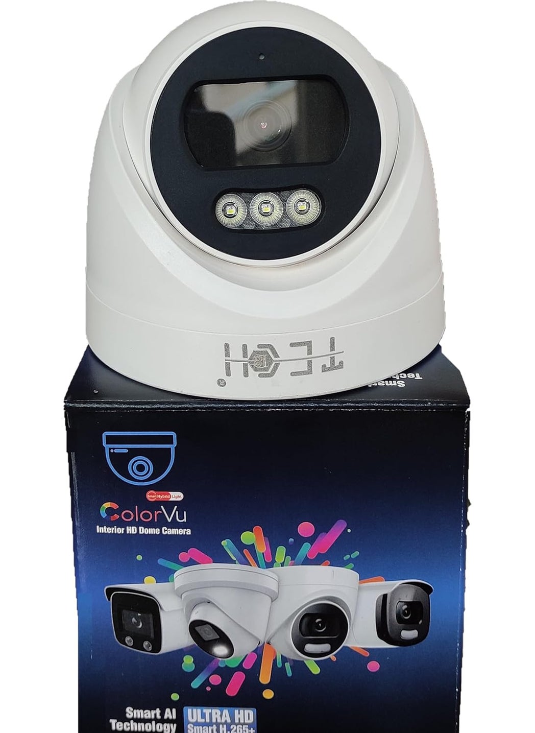 TECH18 8MP High Resolution Dome IP Camera Colour Night Vision Builtin Audio Motion Detection Compatible with Leading NVR Brands