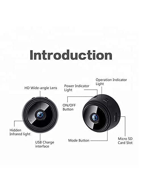 TECHNOVIEW High HD Focus Spy Magnet Camera Full HD Mini Live Stream Night Vision IP Wireless 1080P Audio Video Hidden Nanny Camera for Home Offices Security Indoor Magnet Camera