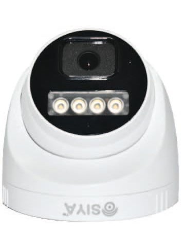 SIYA IP 5MP Color Night Vision DayNight 24 Hour Full Color Vision 1080P Full HD IP Indoor Dome CCTV Surveillance Camera Compatible with All 5MP NVRs Eco Series