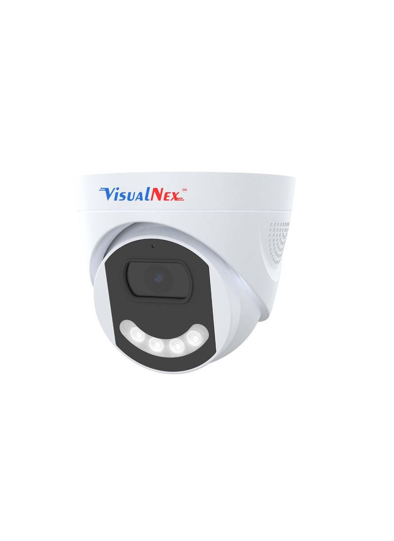 VisualNex 5 MP IP ColorVu Indoor Dome Network Camera Color Night Vision Motion Detection Weatherproof IP67 Compatible with NVR Inbuilt Audio
