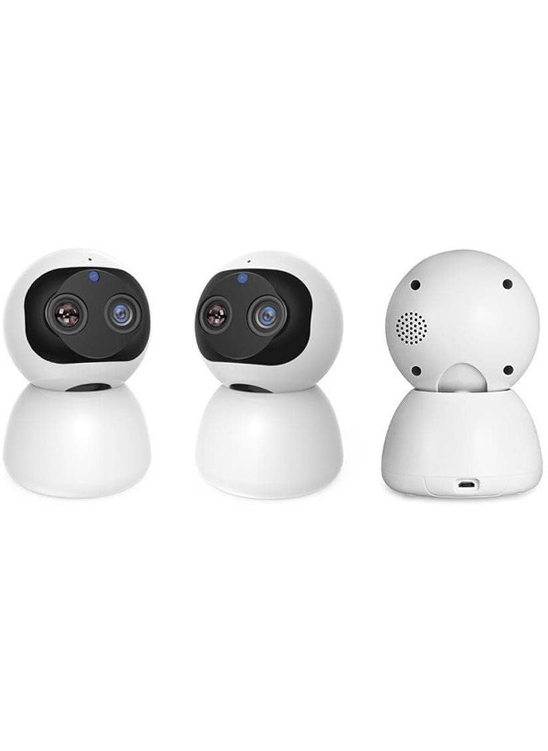 Mecclien 10X Zoom 360 Smart Pan Tilt Home Office WiFi Camera Wireless Indoor Security 2MP 1080P Full Hd Night Vision Up to 64 Gb MicroSD Card Support Motion Detection