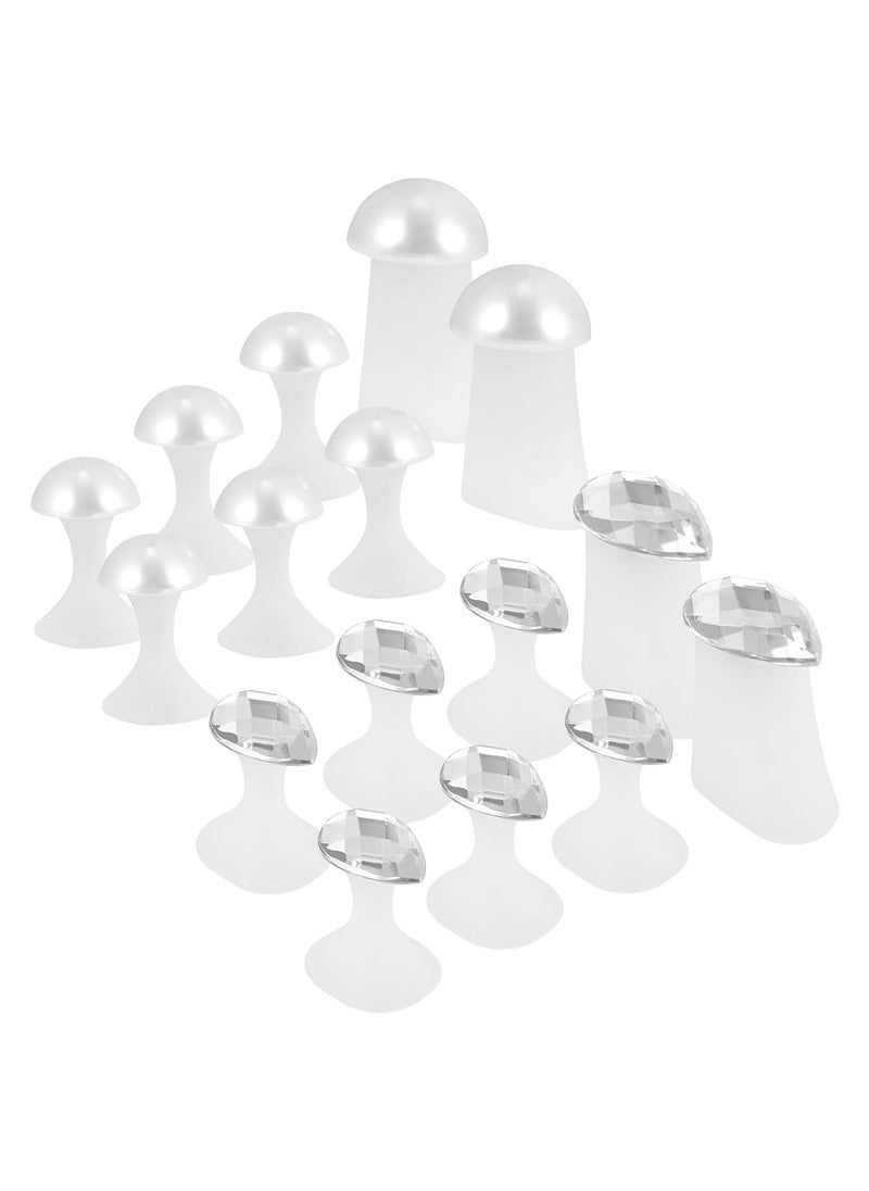 HEALLILY 2 Set Toe Separator Nail Polish Toe Spacers Rhinestone Individual Fingers Nail Stretchers Polish Guards Pedicure Tool 1