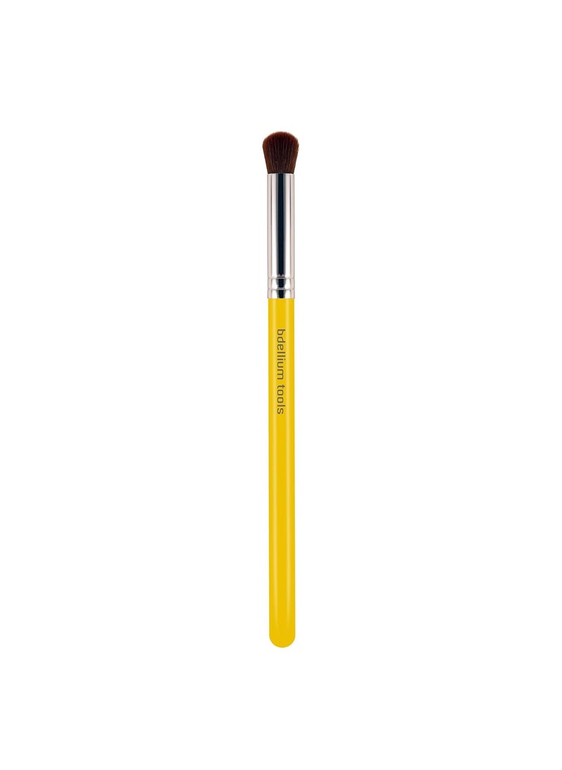 Bdellium Tools Professional Makeup Brush - Studio Series 767 Round Dome Blender - With Soft Synthetic Fibers, For Blending & Smoothing (Yellow, 1pc)