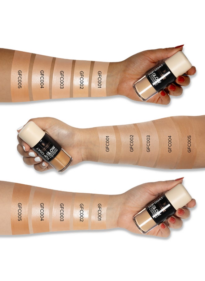Top Coat Glow Foundation And Concealer