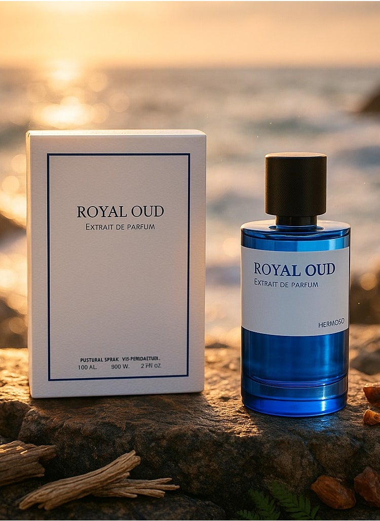 Royal Oud Extrait Eau de Parfum 100ml | Oud Perfume for Men with Leather & Amber Notes