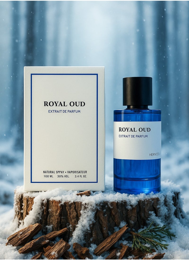 Royal Oud Extrait Eau de Parfum 100ml | Oud Perfume for Men with Leather & Amber Notes