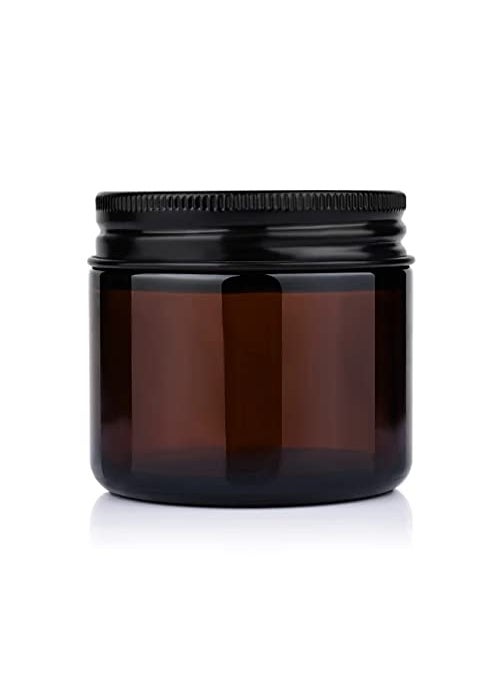Jarbazaar SUPERSAVER PACK OF 12 PCS 100 GM AMBER GLASS JAR for cosmetics and candle making
