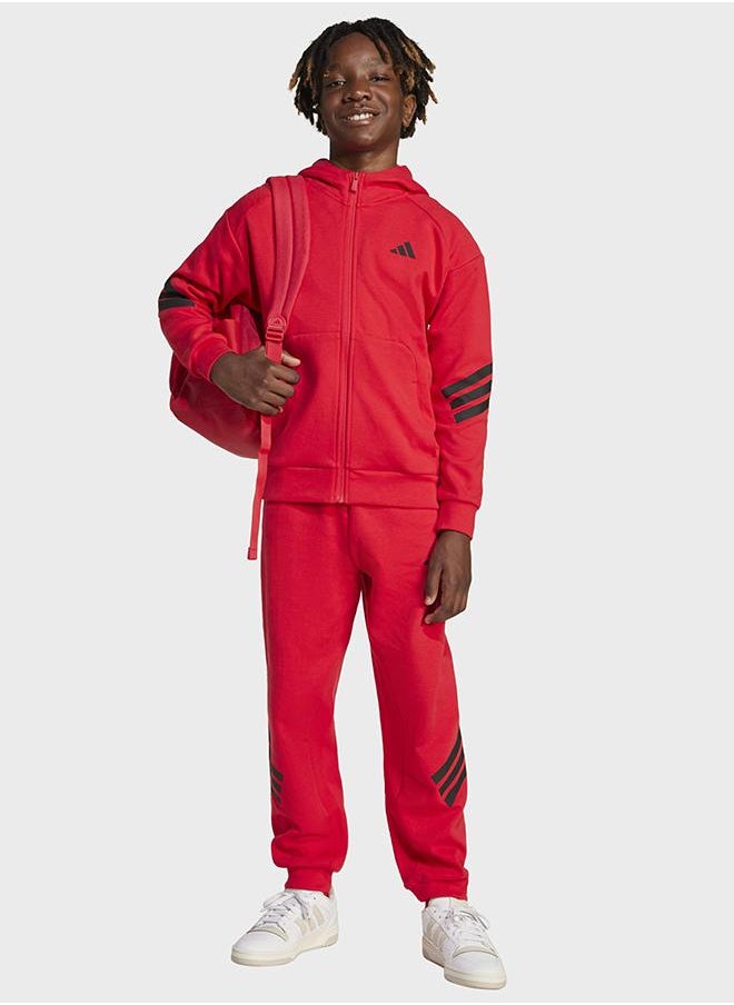 Future Icons 3-Stripes Full-Zip Hooded Track Jacket Kids