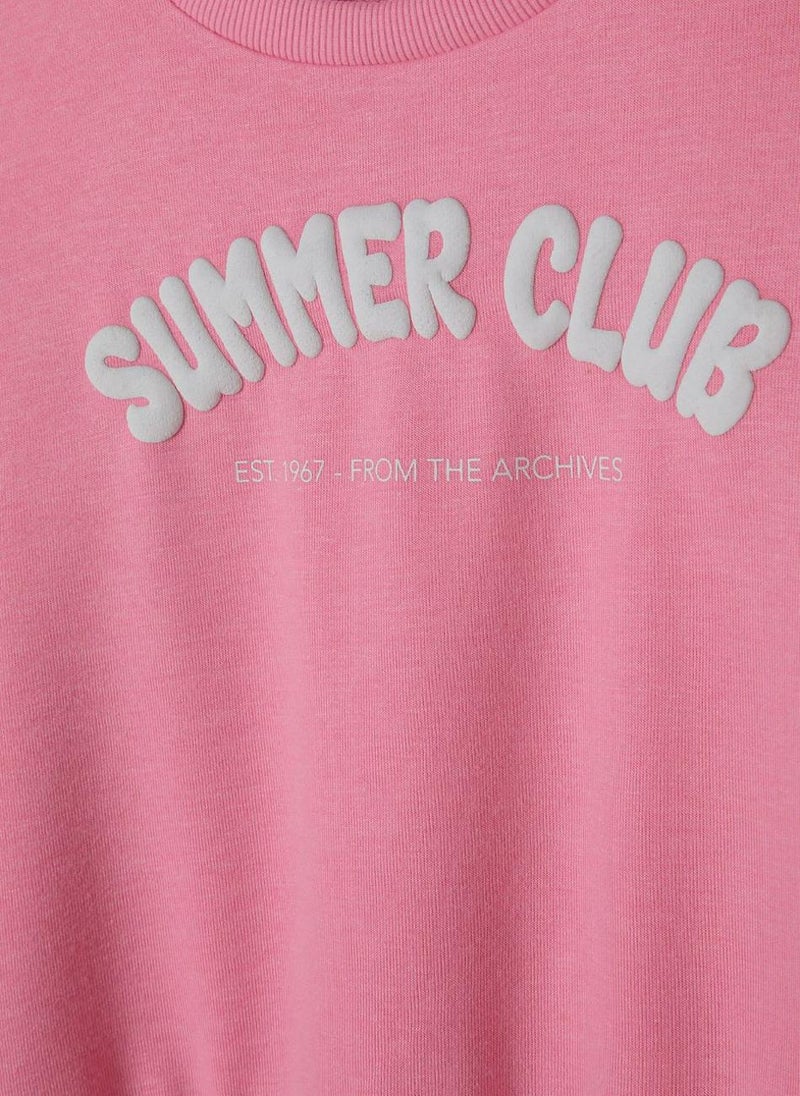 Casual Crew Neck Sweatshirt