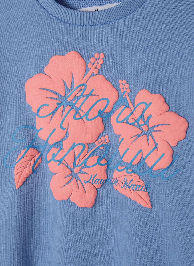 Casual Crew Neck Sweatshirt