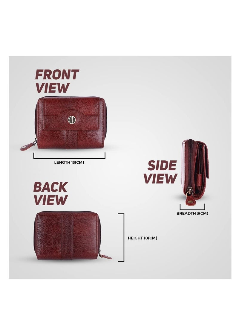 Leather Wallet Combo Gift Set - Premium Gift - Men's and Women's Black Wallets with Multiple Card Slots, Perfect for Eid, Ramadan,  Anniversary, Marriage Gifts and Special Occasions | Brown | MZKS