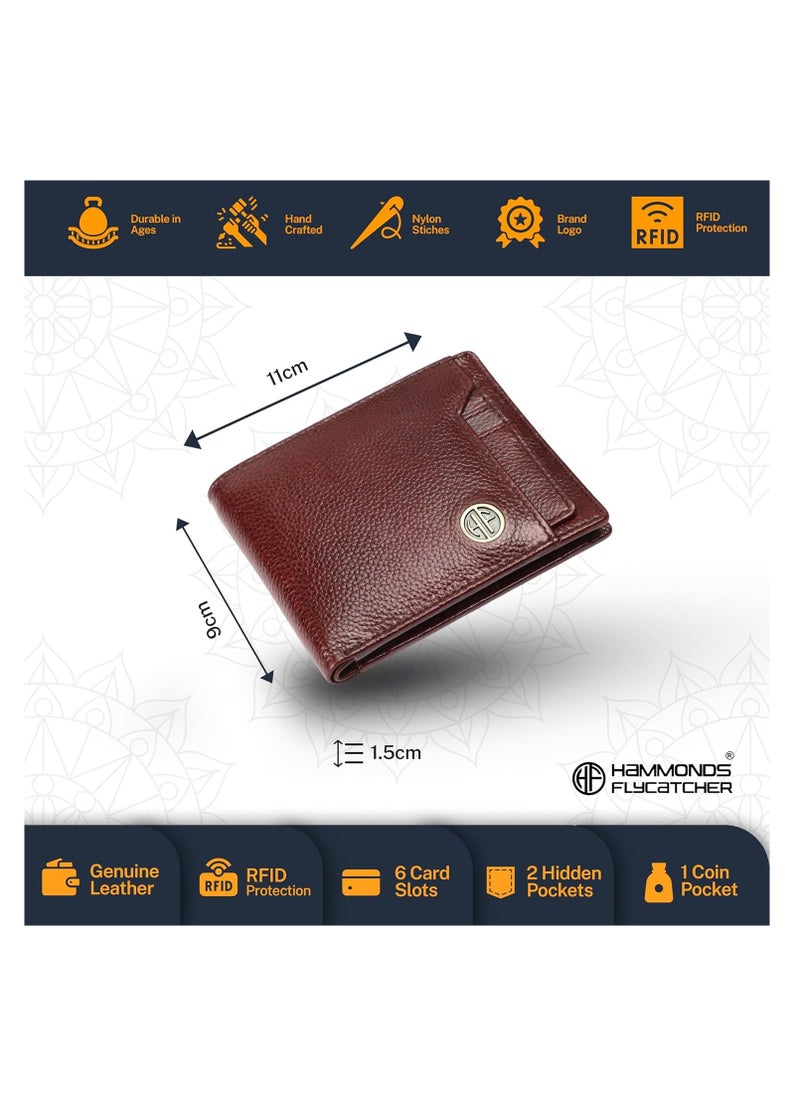 Leather Wallet Combo Gift Set - Premium Gift - Men's and Women's Black Wallets with Multiple Card Slots, Perfect for Eid, Ramadan,  Anniversary, Marriage Gifts and Special Occasions | Brown | MZKS